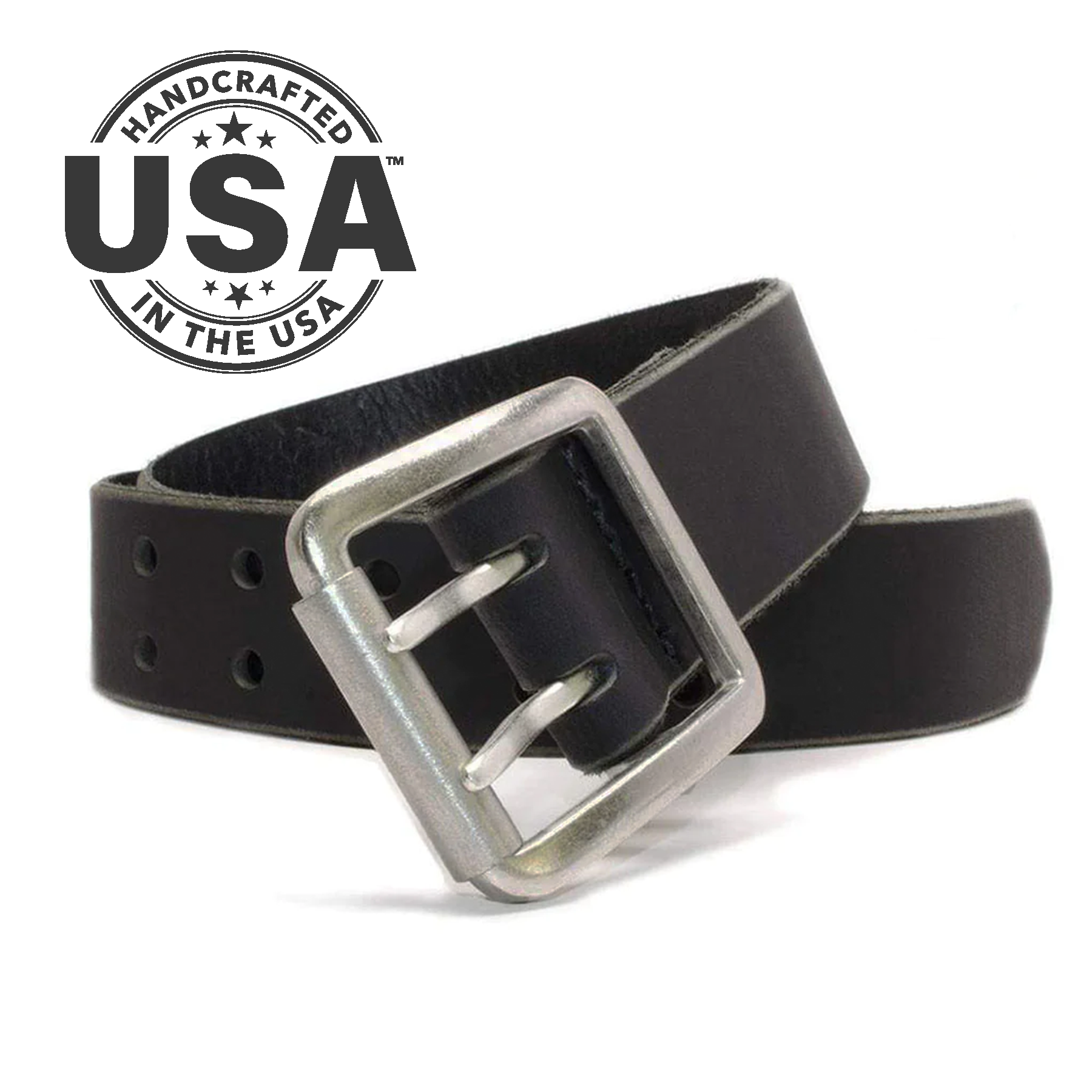 Ridgeline Trail Heavy Duty Black Belt | Handcrafted in the USA