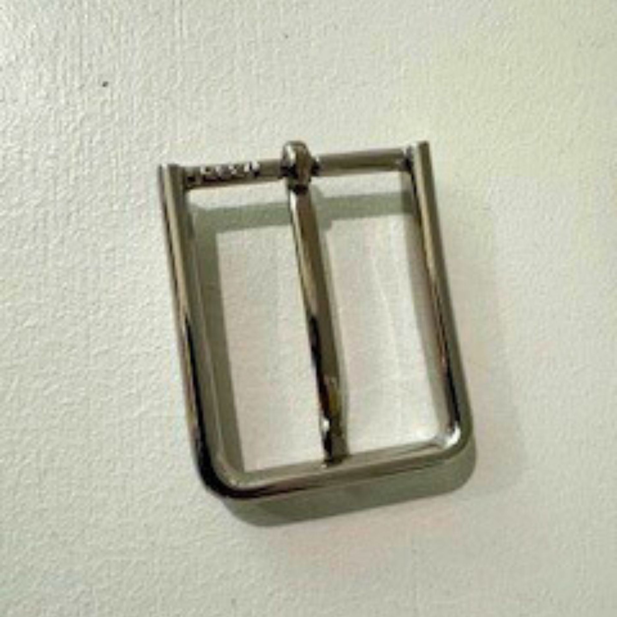 Slick City Buckle back side. Zinc alloy belt buckle.