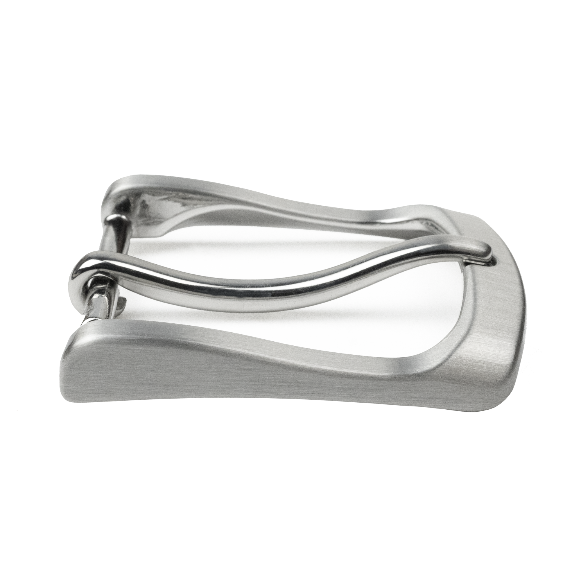 Urbanite Buckle side view. Curved edges to allow for a lower profile latch.