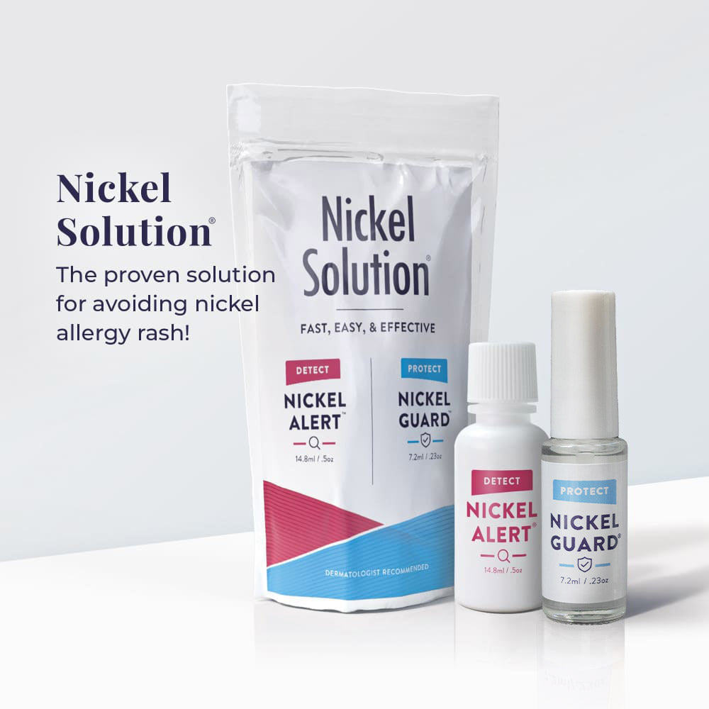 Nickel Solution: The proven solution for avoiding nickel allergy rash!  Made in USA