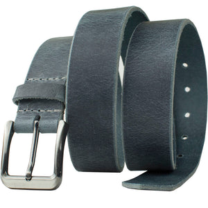 Image of the Blue Rock Leather Belt with titanium buckle