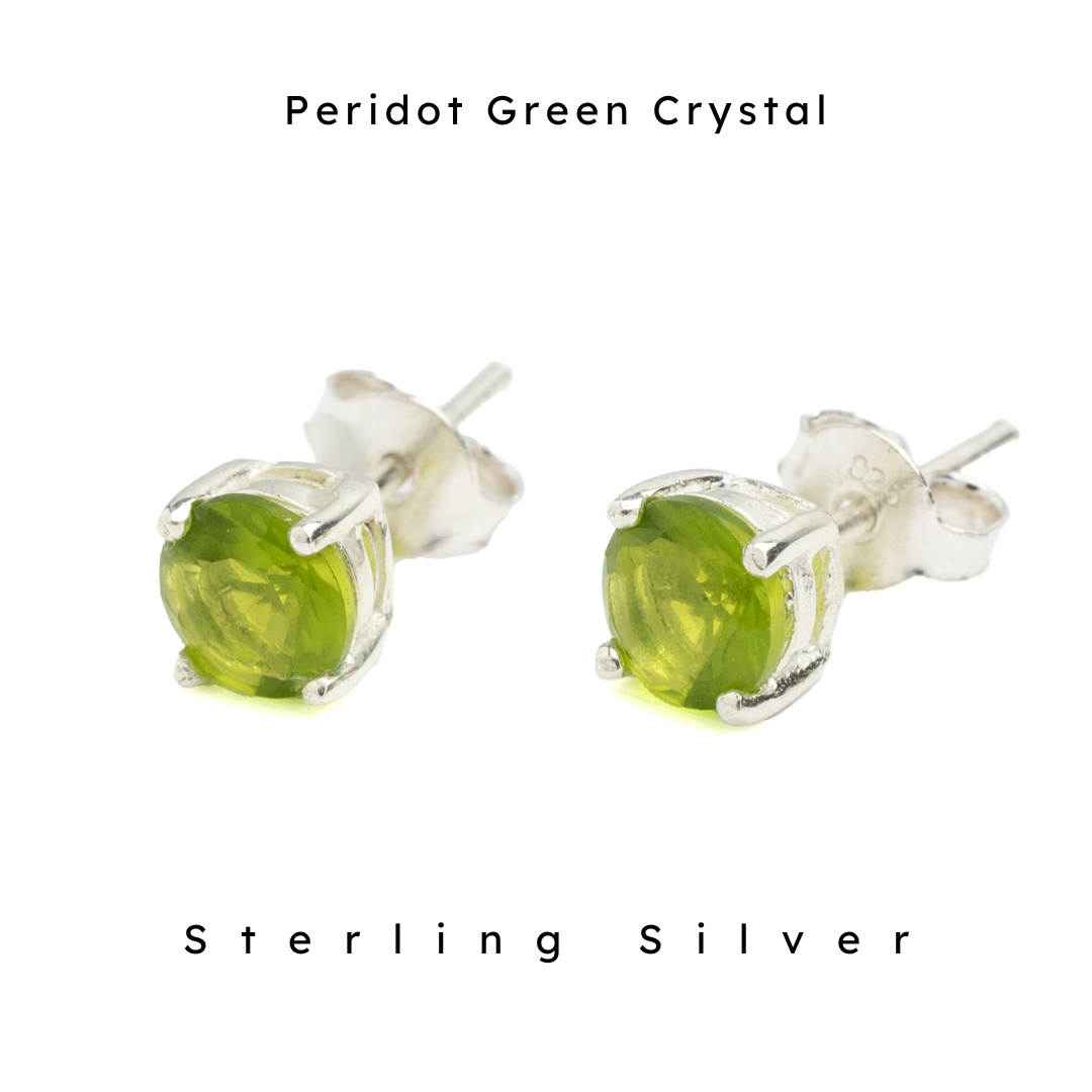 XEN Orecchini Pendenti In Argento 925 Placcato Oro Con Peridoto - 0,6 Carati, Con Confezione Regalo