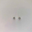 Hypoallergenic, nickel free post earrings with sterling silver backing and clear crystal stones 6mm.