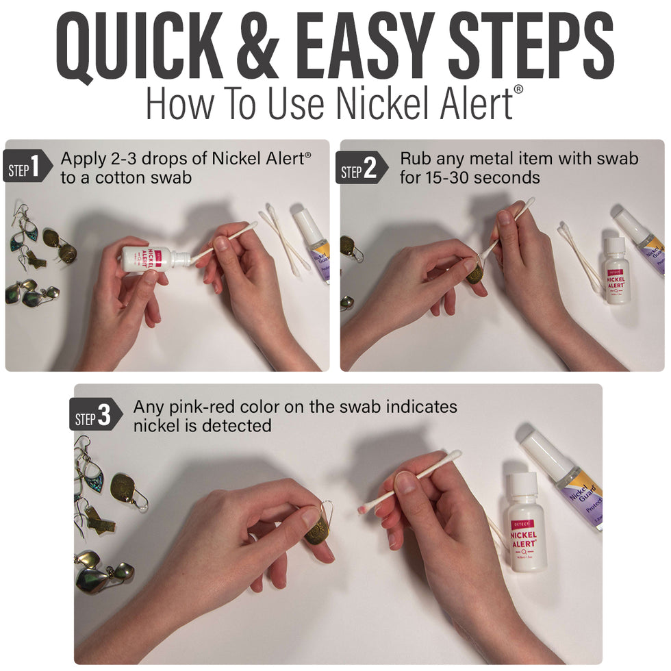 Nicalert Test Kit Easy & Accurate Nickel Test Kit | Avoid Nickel in Jewelry – NoNickel.com