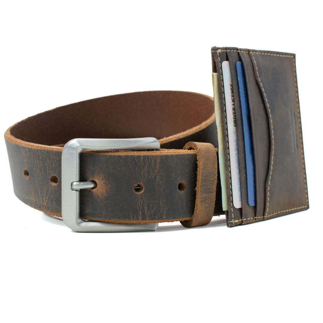 Leather belt wallets best sale