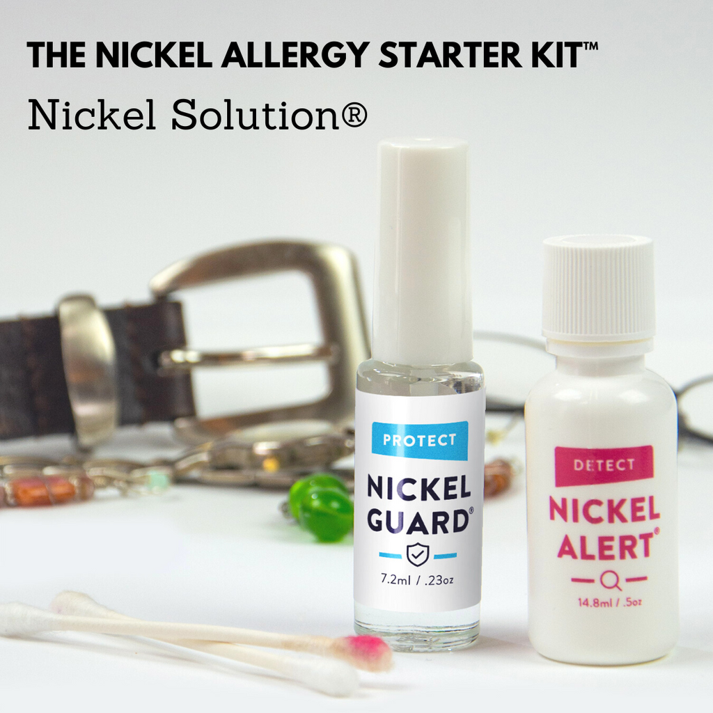 The Nickel Allergy Starter Kit: Nickel Solution. Test & protect. Problem solvers for nickel allergy.
