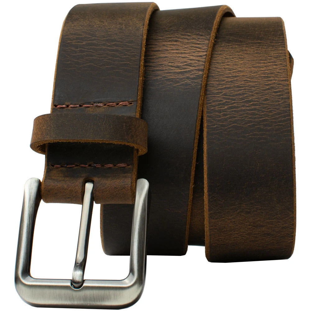 Leather Dress Belt For Men 100% ALL Genuine Leather Mens Belt