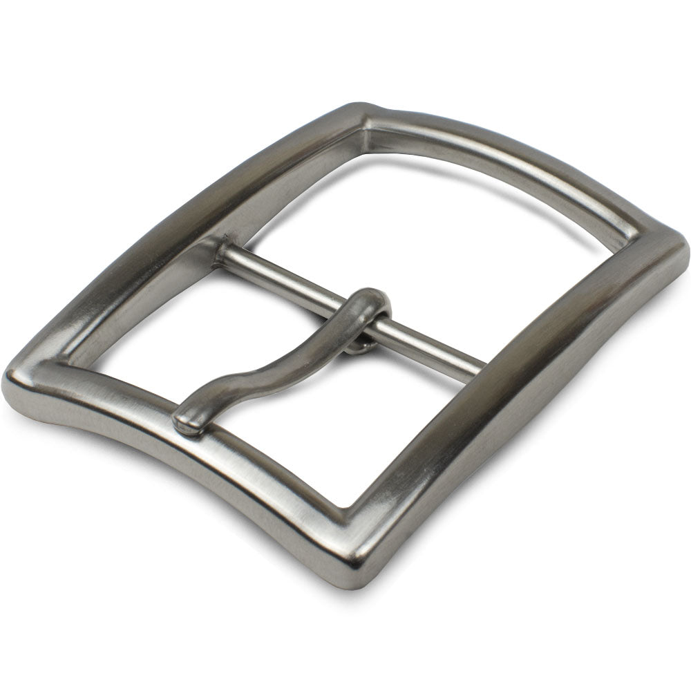 nickel free titanium dress belt buckle modern black Center Bar (1 ⅜) by Smart Silver Square Titanium Buckle by Nickel Smart Material Silver Square Titanium Black Belt and Florence Pugh