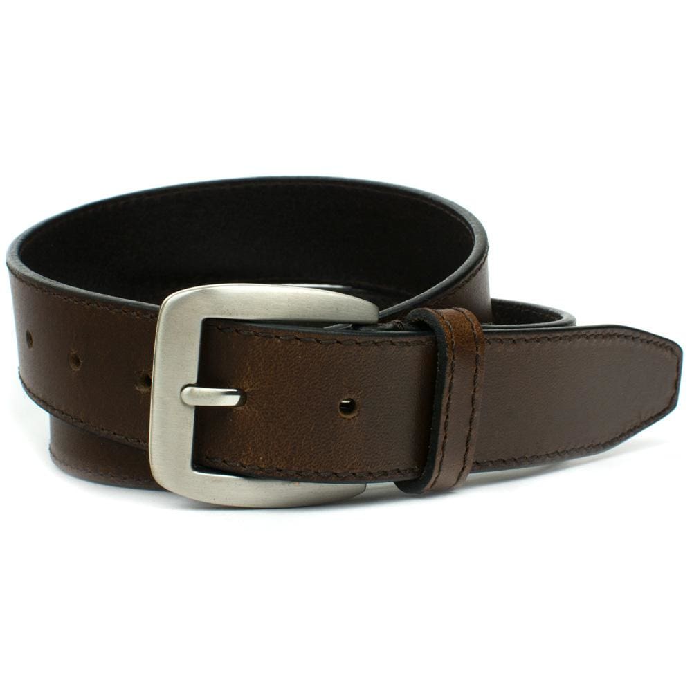Casual Brown Belt II. Brown strap with black edges. Single-pin buckle is classically designed.