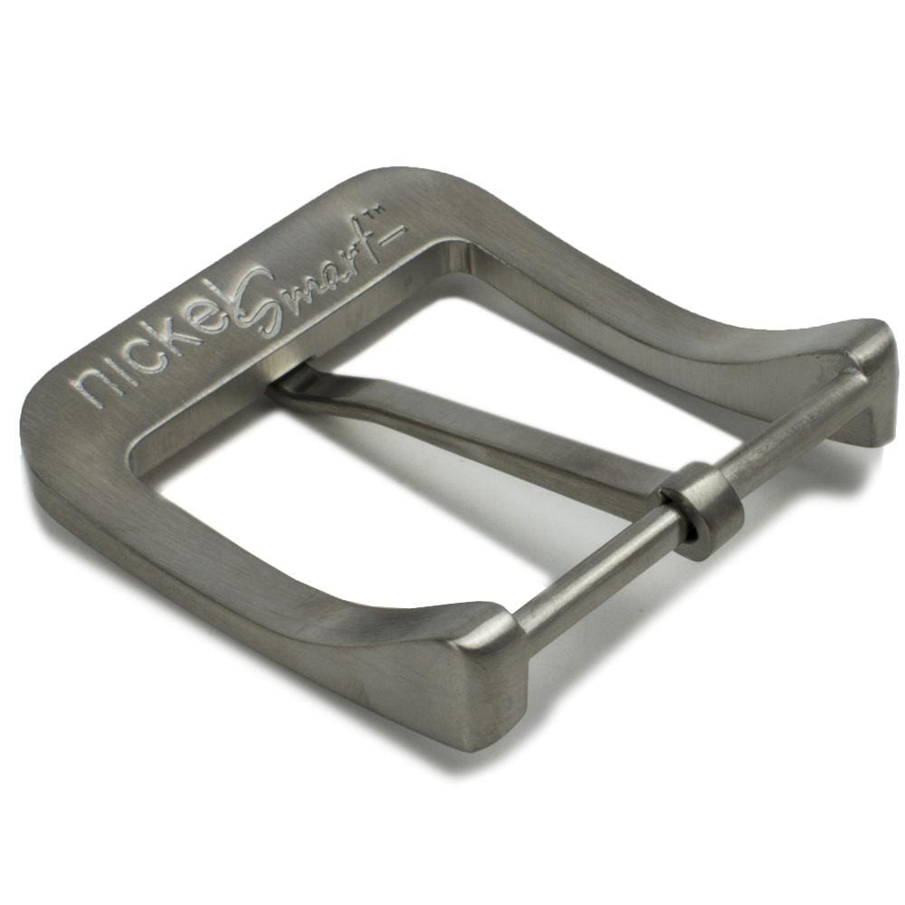 Casual Titanium Buckle. Back features Nickel Smart logo. Pure titanium buckle fits 1½" (38mm) straps