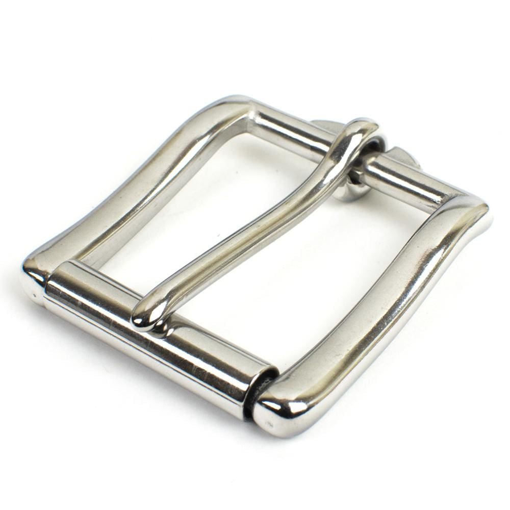 Heavy Duty Stainless Steel Roller Buckle by Nickel Smart. Square buckle, fits 1½ inch (38mm) straps.
