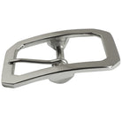 Western Chip Buckle. Oversized rectangular buckle with single prong on a center bar.