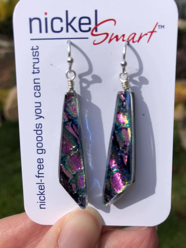 Queen Falls Earrings on Nickel Smart earring card. Color variation varies from piece to piece.
