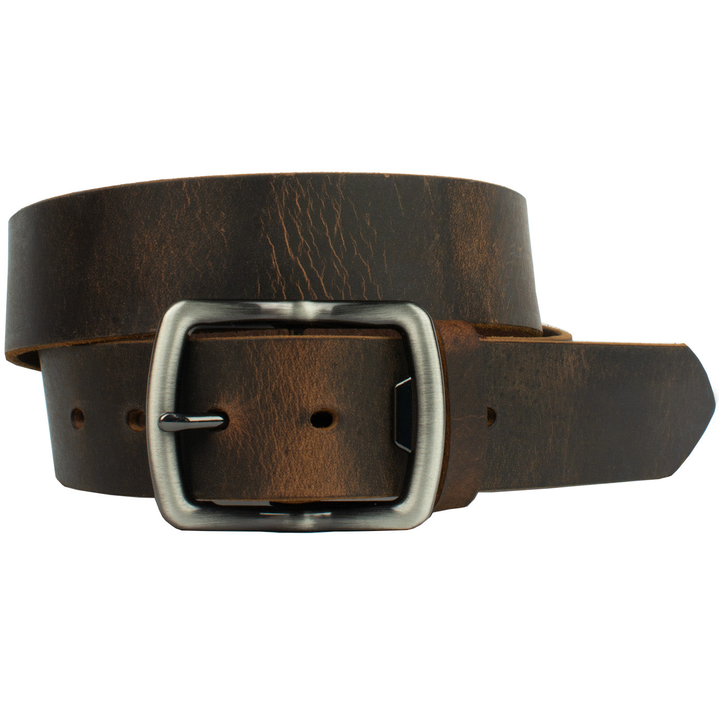 Rocky River Belt - brown belt with bottle opener buckle – NoNickel.com