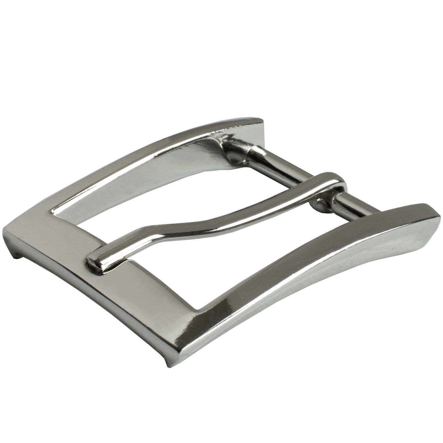 Uptown Buckle by Nickel Smart. Classy zinc alloy buckle with single prong. Square shape.