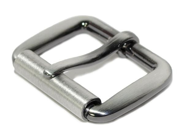 Zinc Roller Buckle by Nickel Smart. Zinc alloy buckle. Narrow rectangle with single pin and roller.